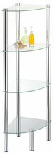 Nurgariiul vannituppa Axentia Solanio, 30 x 108 x 30 cm, kroom