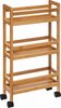 Ratastel riiul 5five Desserte, 36 x 74.5 x 15 cm, pruun