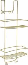 Dušiuksele riputatav riiul Metaltex Onda Brass, 26 x 58 x 20 cm, messing
