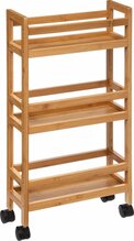 Ratastel riiul 5five Desserte, 36 x 74.5 x 15 cm, pruun