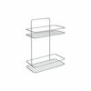 Seinale kinnitatav nurgariiul vannituppa Metaltex Reflex, 26 x 13 x 35 cm, hõbe
