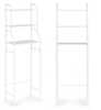 Vannitoariiul Modernhome, 3 riiulit, 25,5 x 46,5 x 125 cm, valge