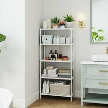 Vannitoa riiul Songmics BCB35Y, 26 x 60 x 130 cm, valge