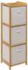 Bambusest riiul Bamboo Tidy, 109,5 cm, 3 kangast korviga