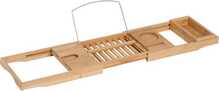 Bambusest vanniriiul Homcom, 70-105 x 21,8 x 5 cm