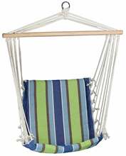 Istumishammock Patio 100 x 50 cm, sinine/roheline