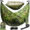 Turistide rippvoodi Malatec Santiago Army 260x140 cm, võrguga