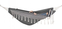 Võrkkiik Springos HM041, 200 cm, valge/hall