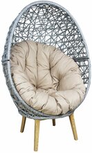 Aiatool Patio Horace, 66 x 88 x 147 cm, hall/pruun/beež