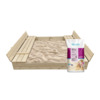 Liivakast Bonus Orbis 160 x 160 cm, koos aluse ja 400 kg liivaga