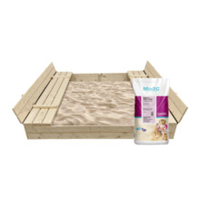 Liivakast Bonus Orbis 160 x 160 cm, koos aluse ja 400 kg liivaga