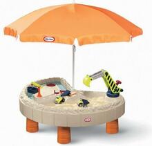Liivakast Little Tikes Builders Bay koos päikesevarjuga