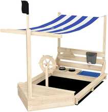 Liivakast Outsunny suur kaanega, laeva disainiga 180 x 103 x 144,5 cm
