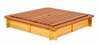 Liivakast Folkland Timber 120 x 120 cm, kaanega, pruun