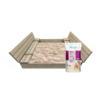 Liivakast Bonus Orbis 140 x 140 cm, koos aluskatte ja 300 kg liivaga, hall
