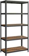 Ladustamisriiul Songmics GLR060Q01, 200 x 120 x 60 cm, pruun-must, 5 riiulit