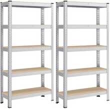 Ladu riiul Songmics, 30 x 75 x 150 cm, hõbedane terasraam