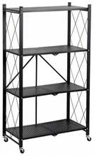 Ladustamisriiul Top E Shop FS004, 72 x 34 x 127 cm, 50 kg, must