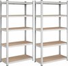 Hoiuriiulite komplekt Songmics, 90 x 40 x 180 cm, hõbedane