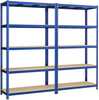 Ladustamisriiulite komplekt Songmics, 2 tk, 200 x 120 x 60 cm, sinine