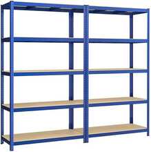 Ladustamisriiulite komplekt Songmics, 2 tk, 200 x 120 x 60 cm, sinine