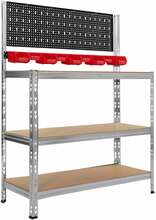Töölaud Springos HA5276, 136 x 101 x 40 cm, 620 kg, tööriistariiulitega