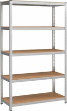 Ladu riiul Songmics, 5 reguleeritavat riiulit, 200 x 120 x 60 cm