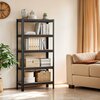 Tugev riiul Songmics, 150 x 75 x 30 cm, greige-must, 650 kg