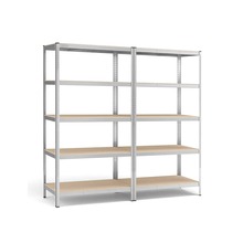Hoiustamiskappide komplekt Songmics GLR060Q01, 2 tk, 200 x 120 x 60 cm, hõbedane