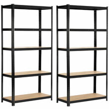 Hoiuriiulite komplekt Fancy Garden, 90 x 40 x 180 cm, 175 kg, 2 tk, must