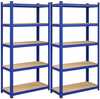 Hoiuriiulite komplekt Songmics GLR040Q01, 2 tk, 180 x 90 x 40 cm, sinine