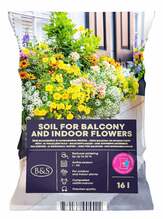Muld rõdu- ja toalilledele Biohumus&Soil BS, 16 l