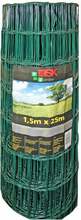 Metallaed tsingitud PVC kattega Besk, 1,5 x 25 m, 70 x 100 mm, roheline