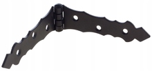 Väravate hing DOMAX, ZOF 200, 200 x 34 x 2 mm, must