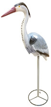 Aiafiguur kurg Besk, 76 x 16 x 72 cm, pruun/valge