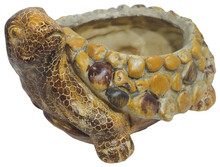 Aia dekoratsioon lillepott Diana Tortoise, 23 x 17 x 13 cm, pruun