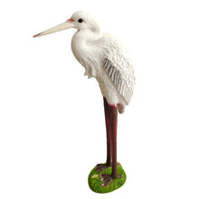 Aiakaunistus Besk toonekurg, 42 cm, valge