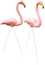 Aia dekoor Flamingo Besk, 2 tk, roosa, 7 x 35 x 43 cm