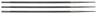 Viilide komplekt kettsaagide teritamiseks 4,5 mm, 3 tk Vorel 79862