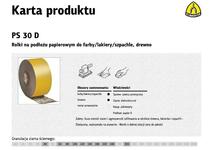 Liivapaberi rull Klingspor PS30D, 115 mm x 50 m, K60