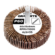Lihvimissilinder Graphite 58T388, 60 x 15 x 6 mm, P60