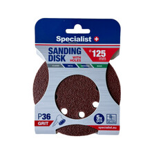 Lihvpaber Specialist+ P36, 250-2036, 125 mm, 5 tk