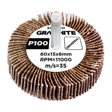 Lihvimissilinder Graphite 58T390, 60 x 15 x 6 mm, P100