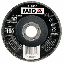 Kroonlehine lihvketas Yato YT-83294, P80, 125 x 22 mm