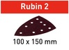 Lihvpaber Festool Rubin 2 STF DELTA/9 P120 RU2, 100 x 150 mm, 50 tk