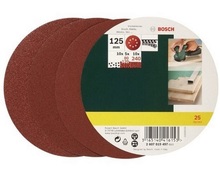 Lihvpaber Bosch, 125 mm, 25 tk