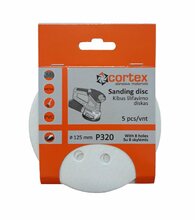 Lihvketas Cortex 24127, 125 mm, P320, 8 auguga, 5 tk
