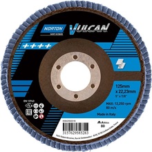 Lihvimisketas Norton Vulcan R842, 125 x 22 mm, P80