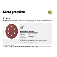 Lihvpaber Klingspor PS22K, 150 mm, P150, 50 tk