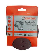 Lihvketas Cortex 28169, 150 mm, P80, 15 auguga, 5 tk